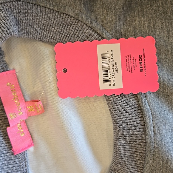 NWT Simply Southern Sequined 'MAMA' Graphic Sweatshirt Gray - Picture 5 of 6